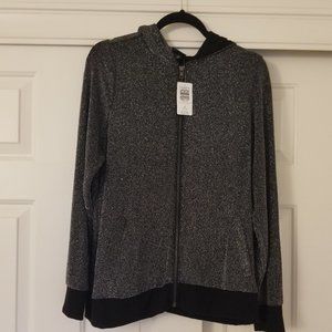 Sparkle Jersey Zip Hoodie
